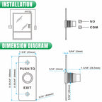 UHPPOTE Momentary Toggle Push to Exit Button Switch NO/COM Contact