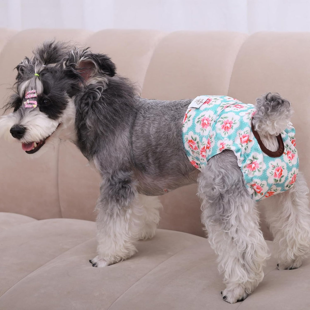 Dog Diapers Female Washable Small Medium Large 3 Pack Reusable Doggie Diapers Puppy Period Pants for Doggy Heat Cycle