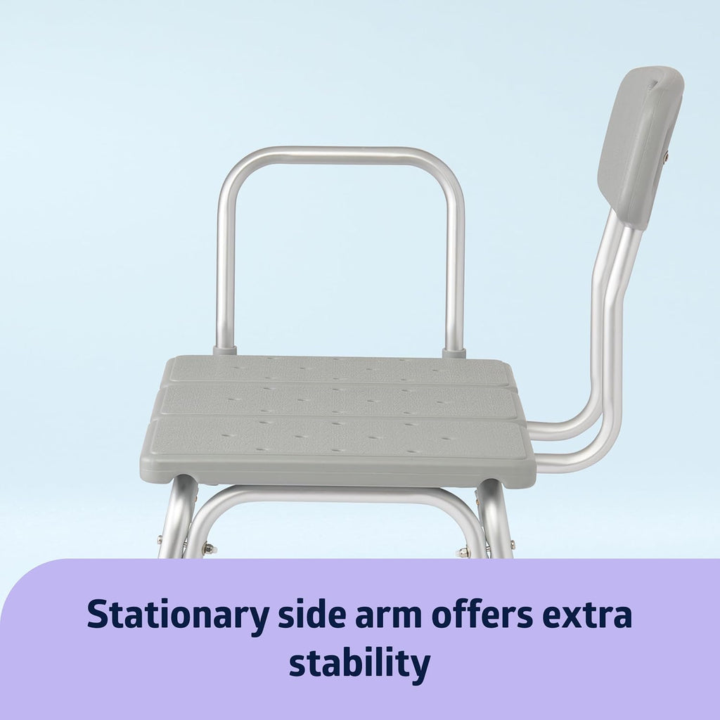 Transfer Bench for Bathtubs and Showers, Adjustable Shower Bench and Bath Seat For Seniors and adults, Slip-resistant