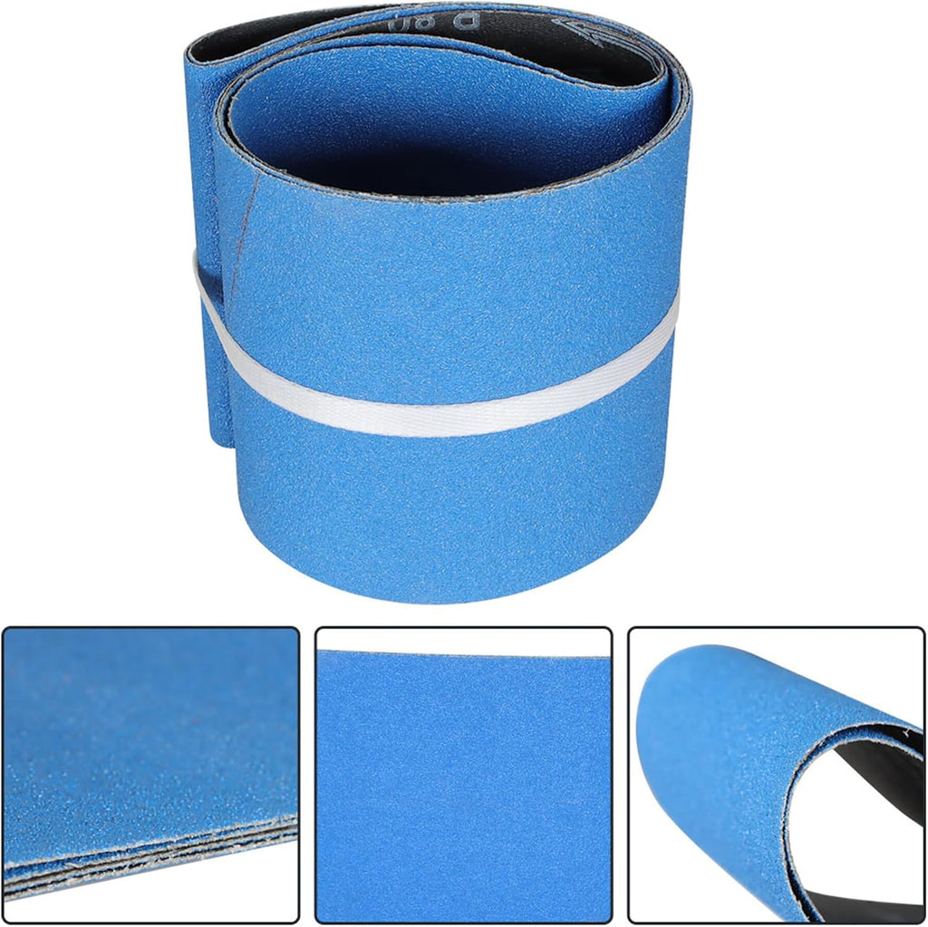 kimllier 2 Pack 6 x 48 Inch Zirconia Sanding Belts 80 Grit