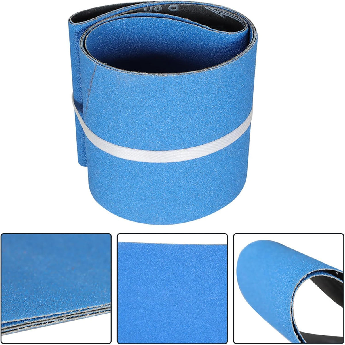 kimllier 2 Pack 6 x 48 Inch Zirconia Sanding Belts 80 Grit