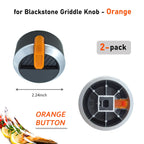 Gas Griddle Orange Knob Replacement for Blackstone 17" 22" 28" 36" Griddle, for Blackstone Flat Top Grill replacement walmart knobs,2-Pack