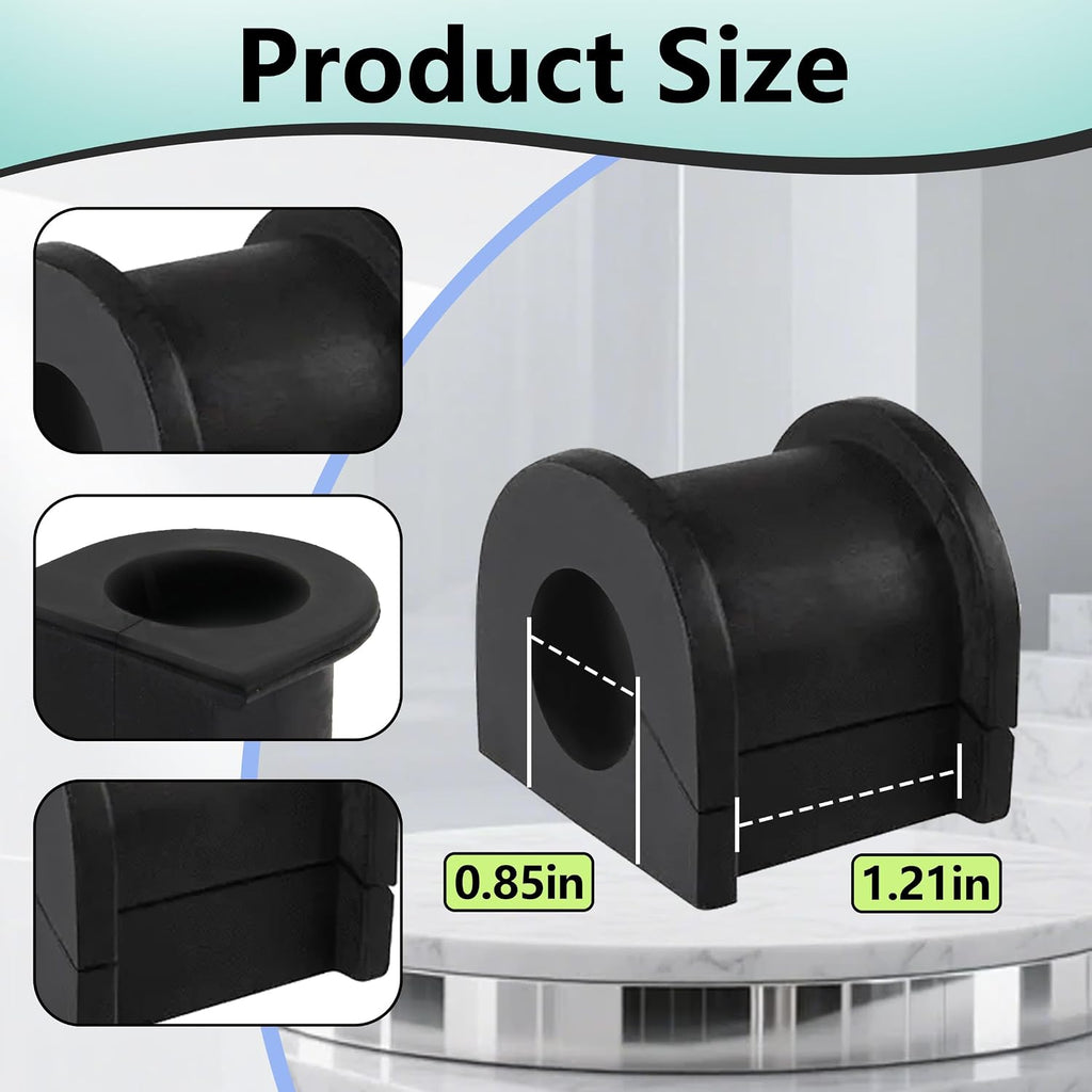 4-PCS Front Stabilizer Bar Bushing Kit for 2003-2019 Toyota Corolla & 2003-2013 Matrix, Replaces 48815-02100 48815-12360, Anti-Vibration Rubber Sway Bar Bushings Set for Smooth Ride & Handling