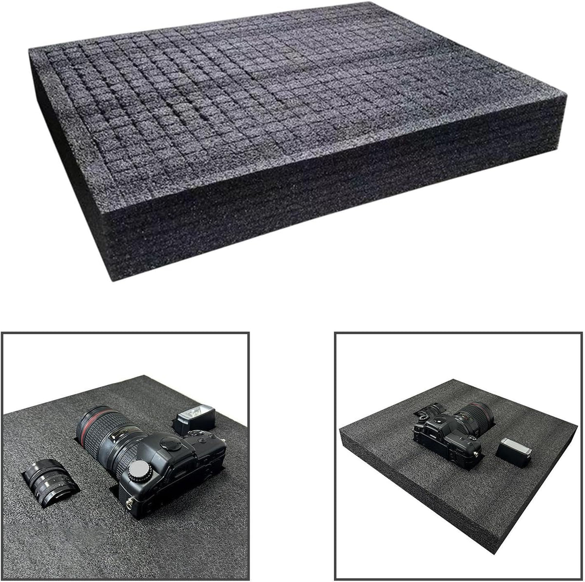 Pick and Pluck Foam Insert, 50x30x4 cm Cuttable Shockproof Foam Pad for Tool Box, Camera Case, and Fragile Item Storage