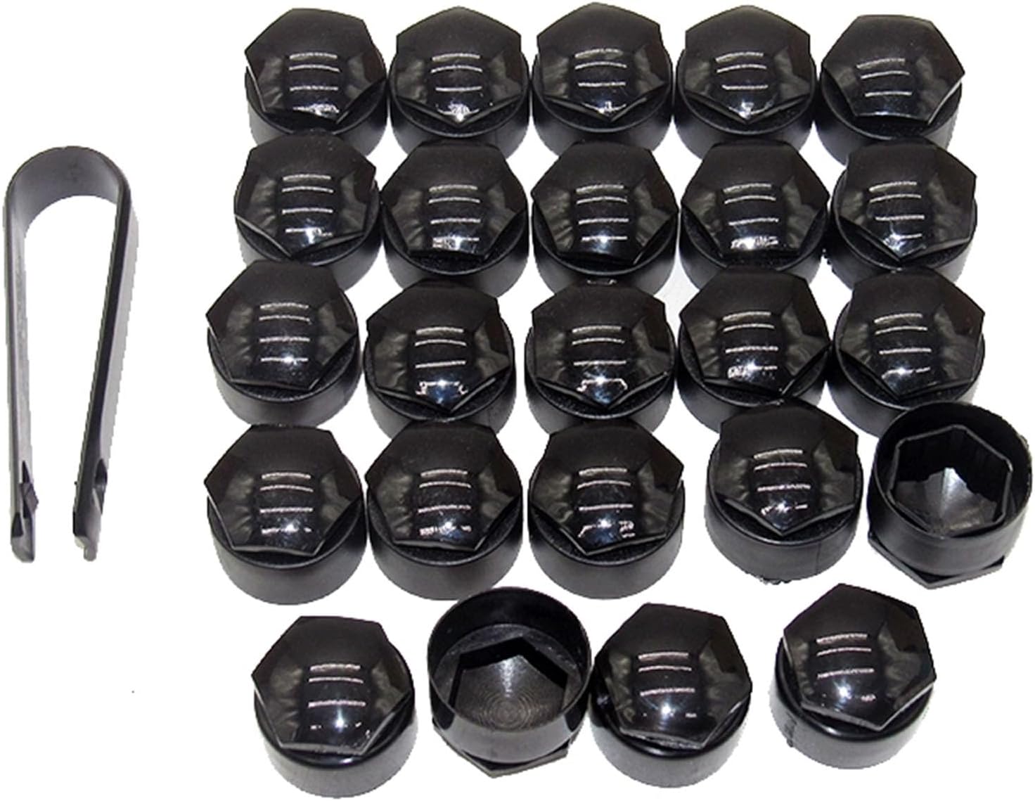 Lug Nut Covers Wheel Center Caps Tire Screw Cap for Audi A1 A3 A4 A5 A6 A7 A8 Q2 Q3 Q5 Q7 S5 TT 24PCS+Disassembly Tool