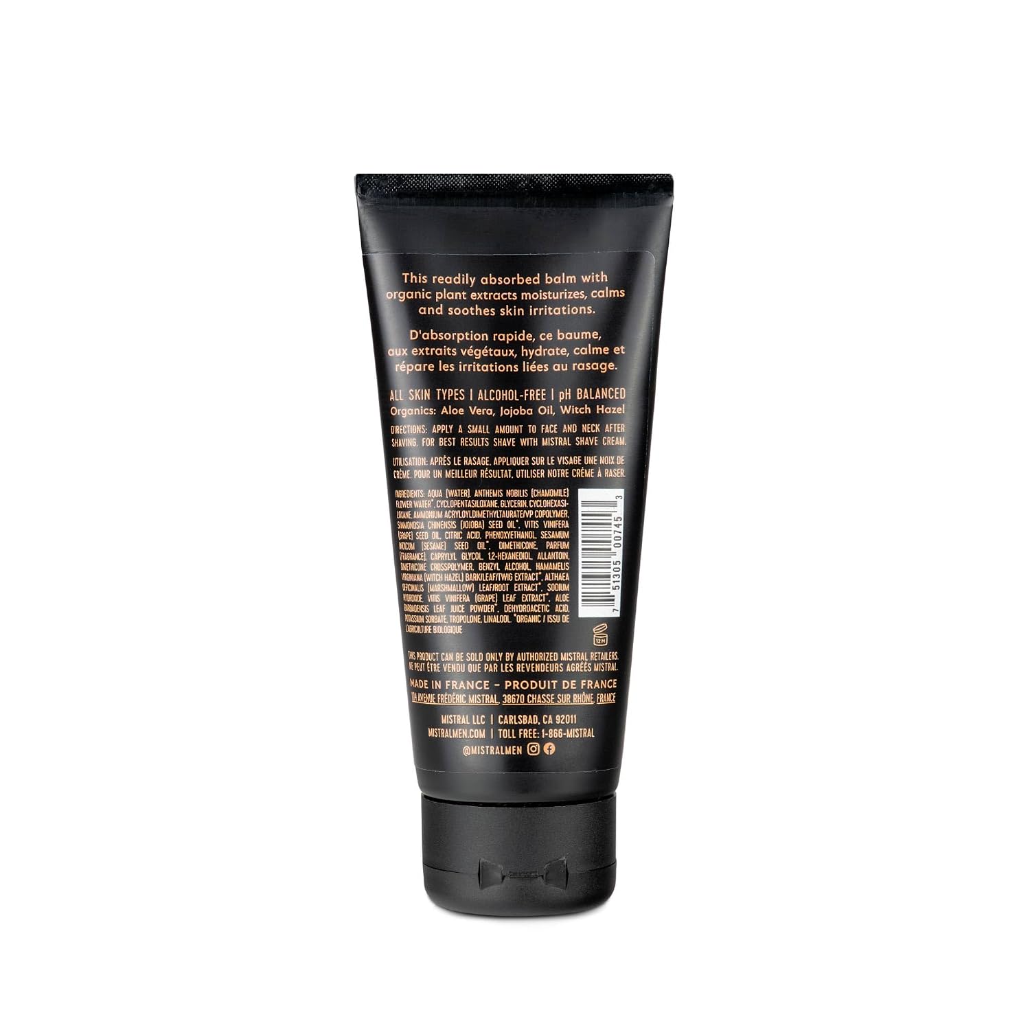 After Shave Balm, Salted Gin - 3.4 Fl Oz | Hydrating Aftershave for Men with Aloe & Jojoba Oil | Non-Greasy Post
