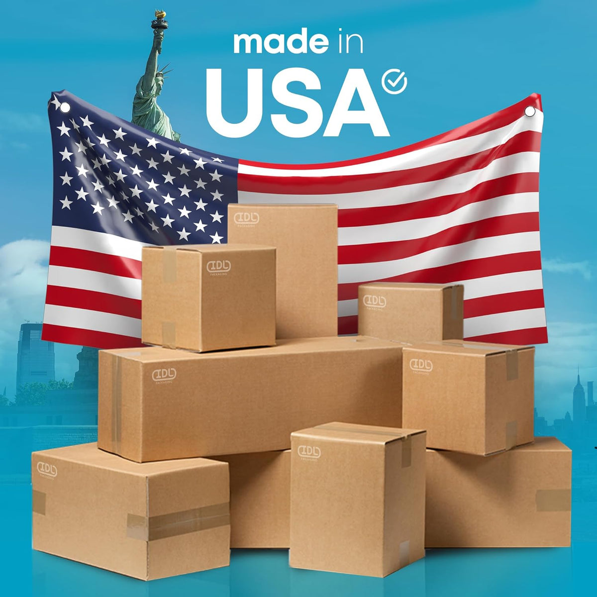 Large Shipping & Moving Boxes 20 x 12 x 8 inches (5-Pack) - Extra Strength 200 lb vs Regular - Corrugated Cardboard
