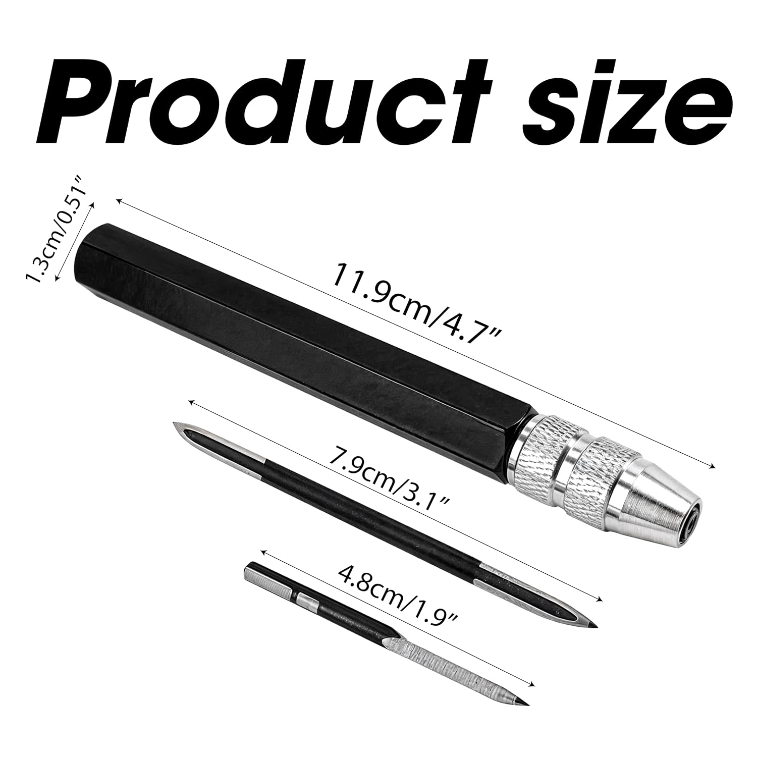 3PCS/Set Scraper Deburring Tool Adjustable Trimming Blade Triangular Trimmer Pencil Steel Cutter Reamer For