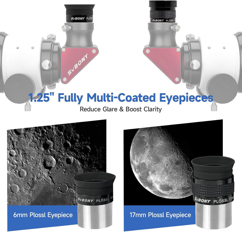 SV233 Telescope Eyepiece Set,7-Piece Eyepiece & Filter Accessory Kit