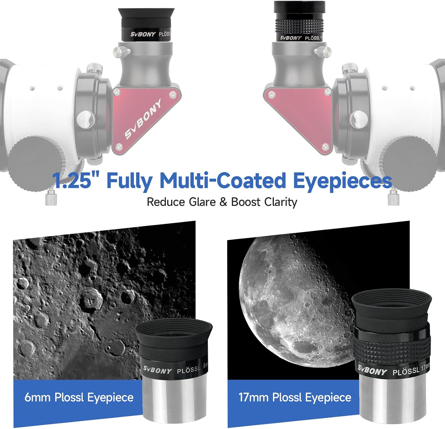 SV233 Telescope Eyepiece Set,7-Piece Eyepiece & Filter Accessory Kit