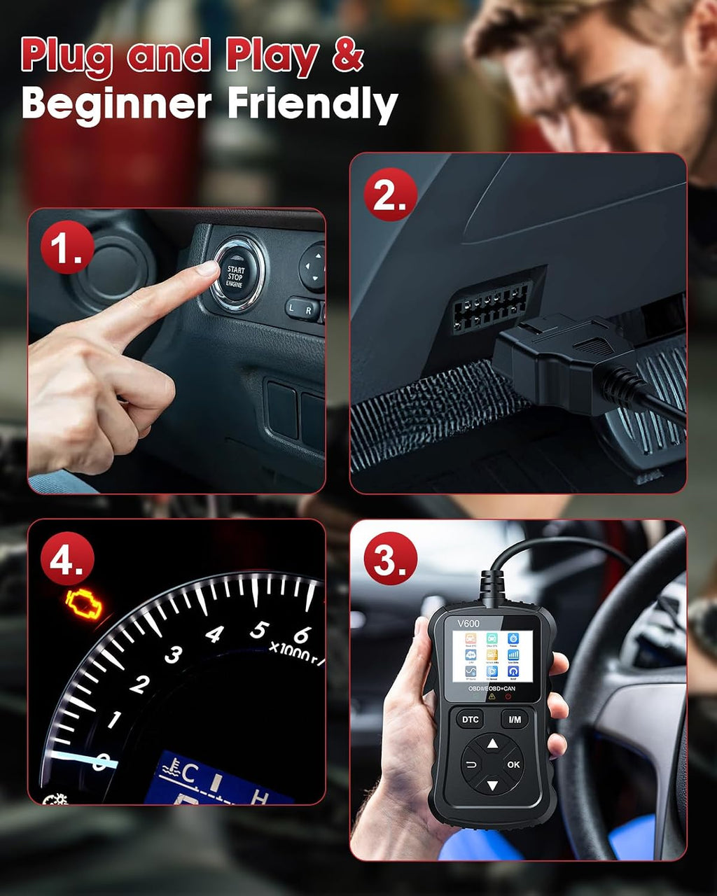 OBD2 Scanner Car Code Reader Support Voltage Test Plug and Play Fixd Car CAN Diagnostic Scan Tool Read and Clear