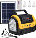 Portable Solar Generator with Panel,Small Power Station for Camping | Compact solar power station with LED lights and