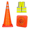 18 Inch 1 Pack Traffic Cones,Collapsible Safety Cones, Multi Purpose Pop-up Cones with Reflective Collar, Include