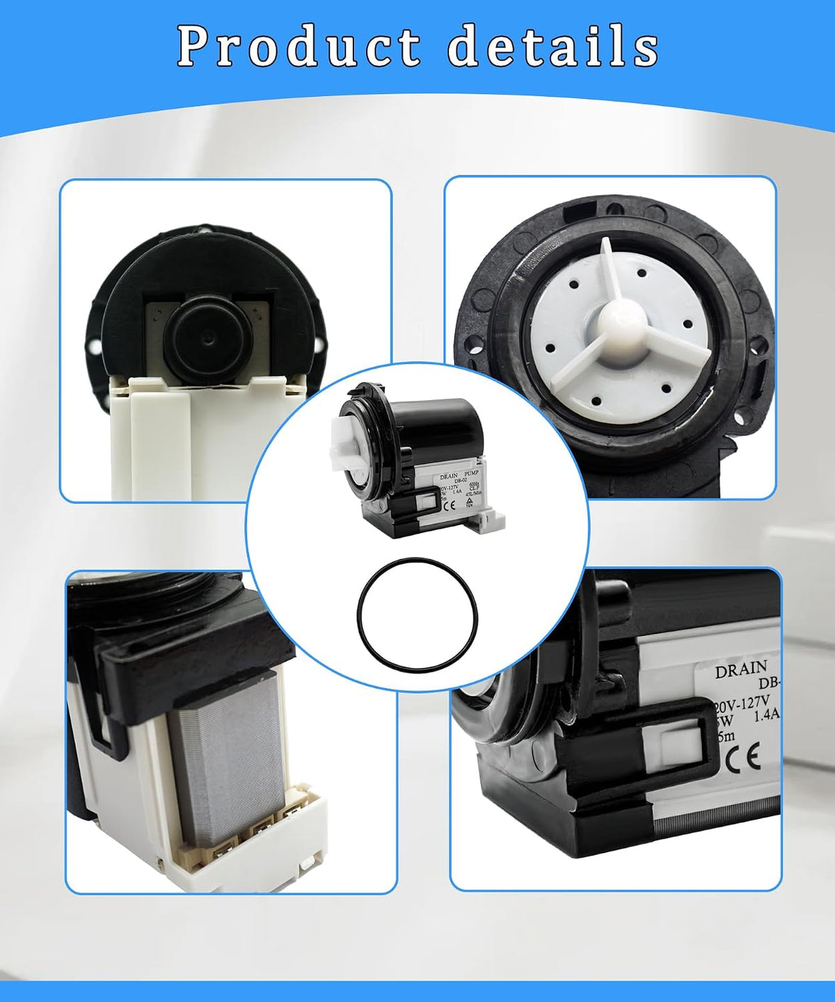 WM9500HKA Washing Machine Drain Pump Motor