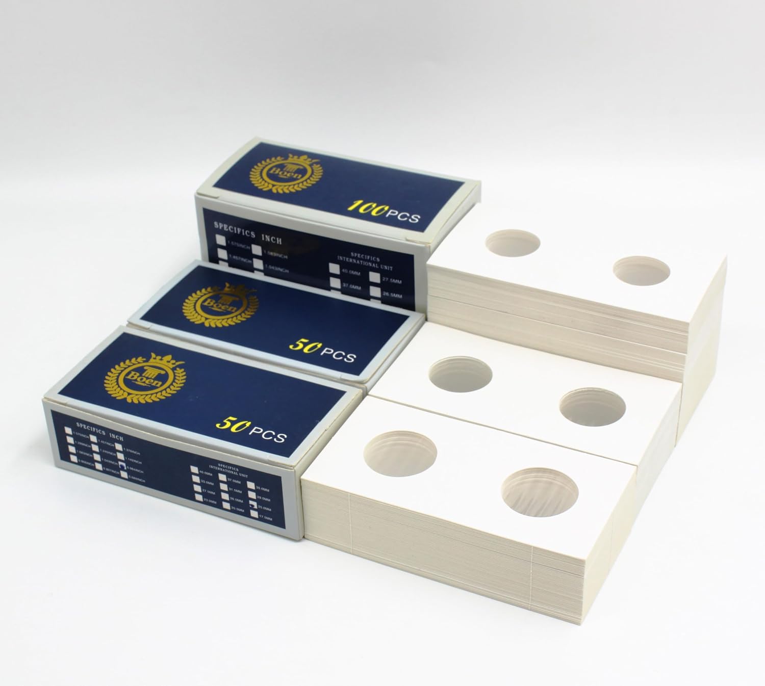 200Pcs Coin Flips 3 Assorted Sizes Professional Coin Holders | Coin Flips 2x2 for Penny(dime),Nickel,Quarter.Coin