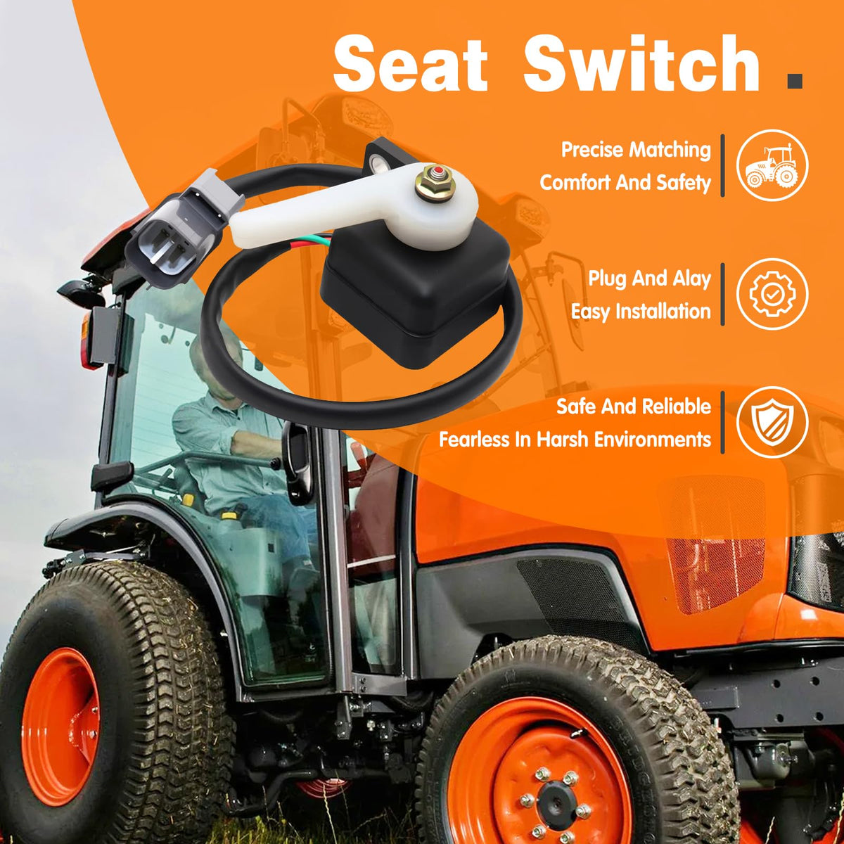 Seat Switch Fit for Kubota Tractor BH76 BH77 BX23D L2800 L3130 L3200