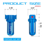 NANPU Zinc Alloy Desiccant Dryer, Compressed Air in Line Filter