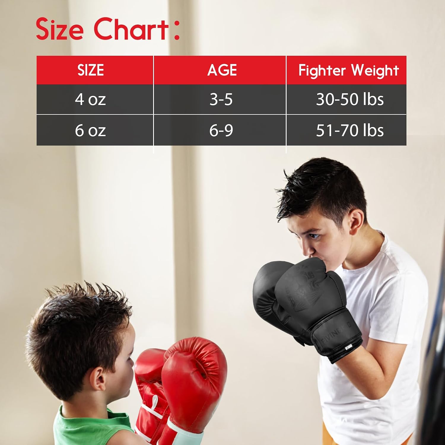 Kids Boxing Gloves for Sparring,Punching Bag,MMA Training,Ages 3-15 | Youth Boxing gloves For Training, Kids Sparring