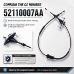 52110007AA Transmission Shift Control Cable Replacement for Dodge