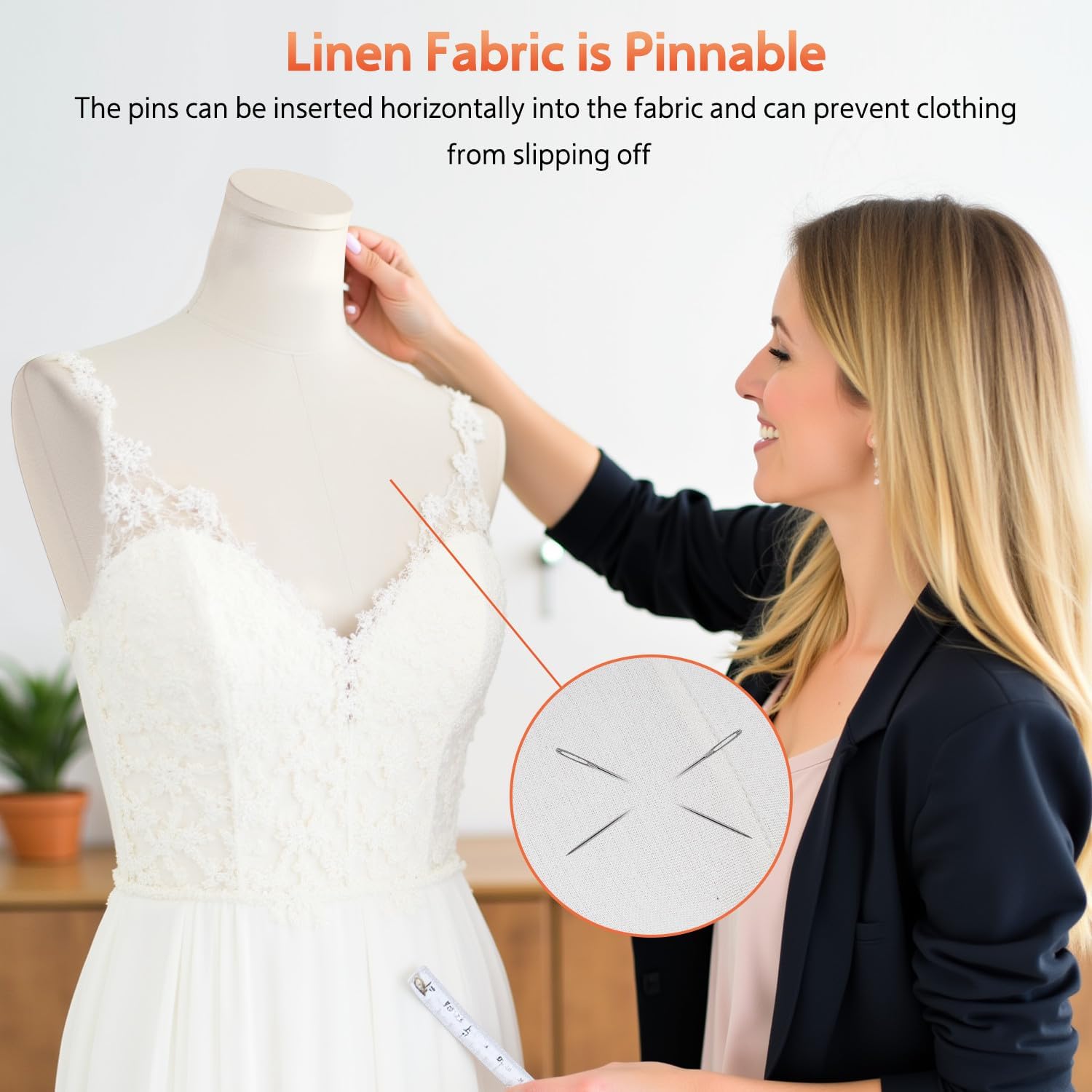 Female Mannequin Torso Sewing: Adjustable Height from 47.2 to 74.8 Inch Female Dress Form for Sewing and Clothing