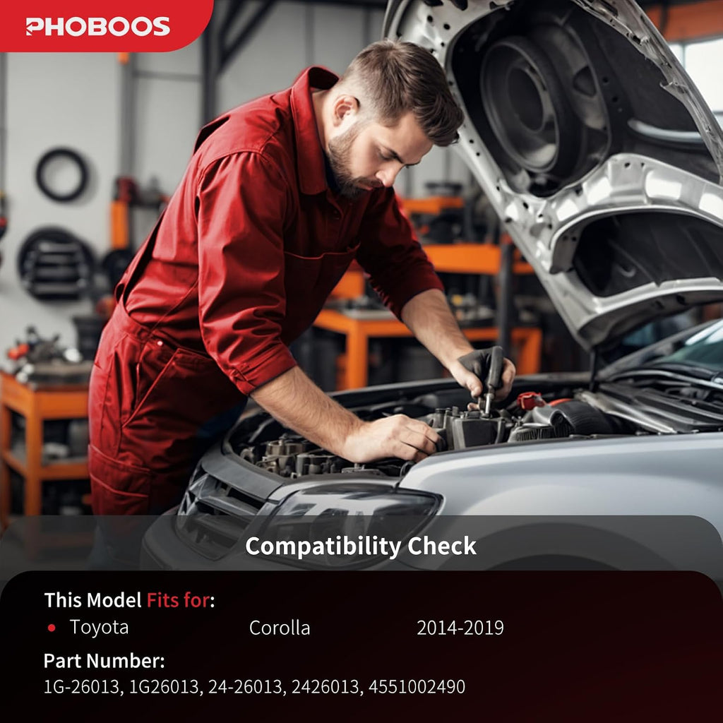 PHOBOOS Manual Steering Rack and Pinion Fit for Toyota Corolla