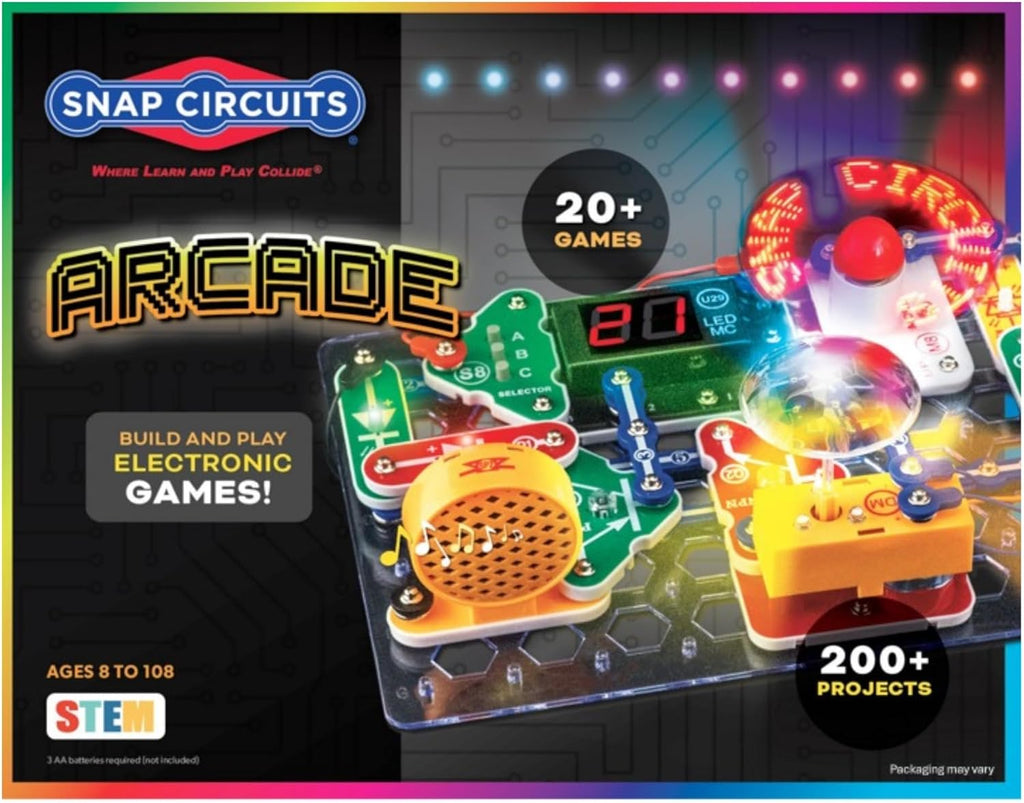 “Arcade”, Electronics Exploration Kit, Stem Activities for Ages 8+, Full Color Project Manual (SCA-200)