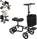 Knee Scooter for Adults, Foldable Knee Walker with Bag, Crutch Alternative