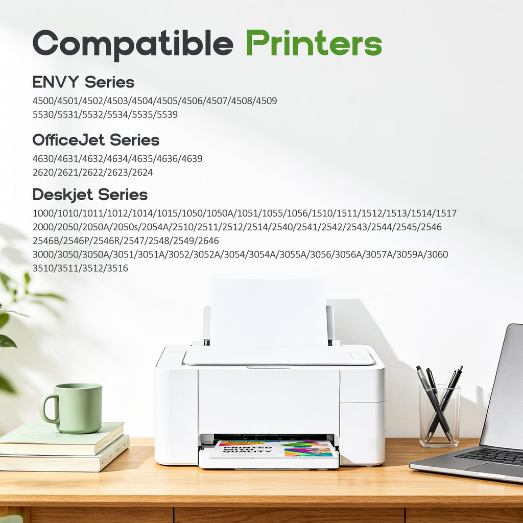 61XL 61 Ink Cartridges Combo Pack Compatible for HP Ink 61 Black and Color
