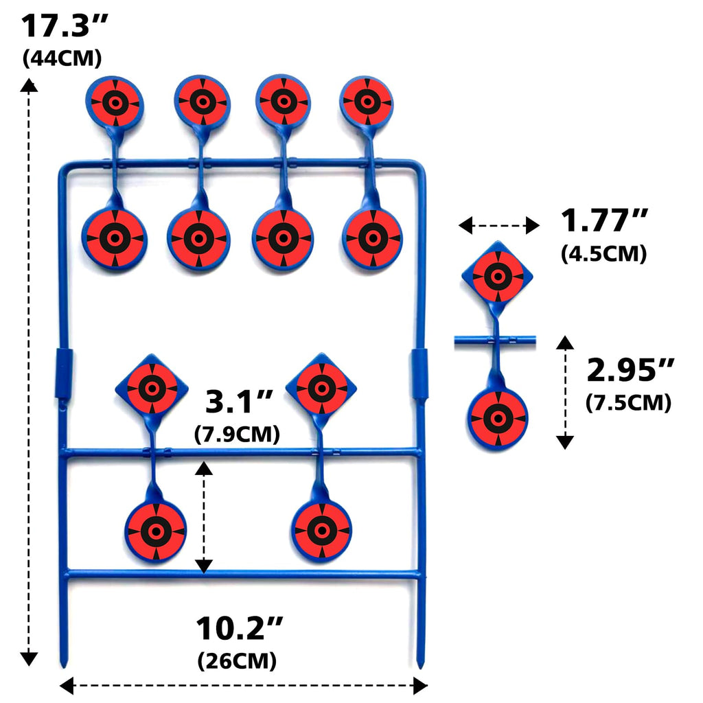 BB Gun Target Auto Reset Shooting Target Metal Spinning Targets