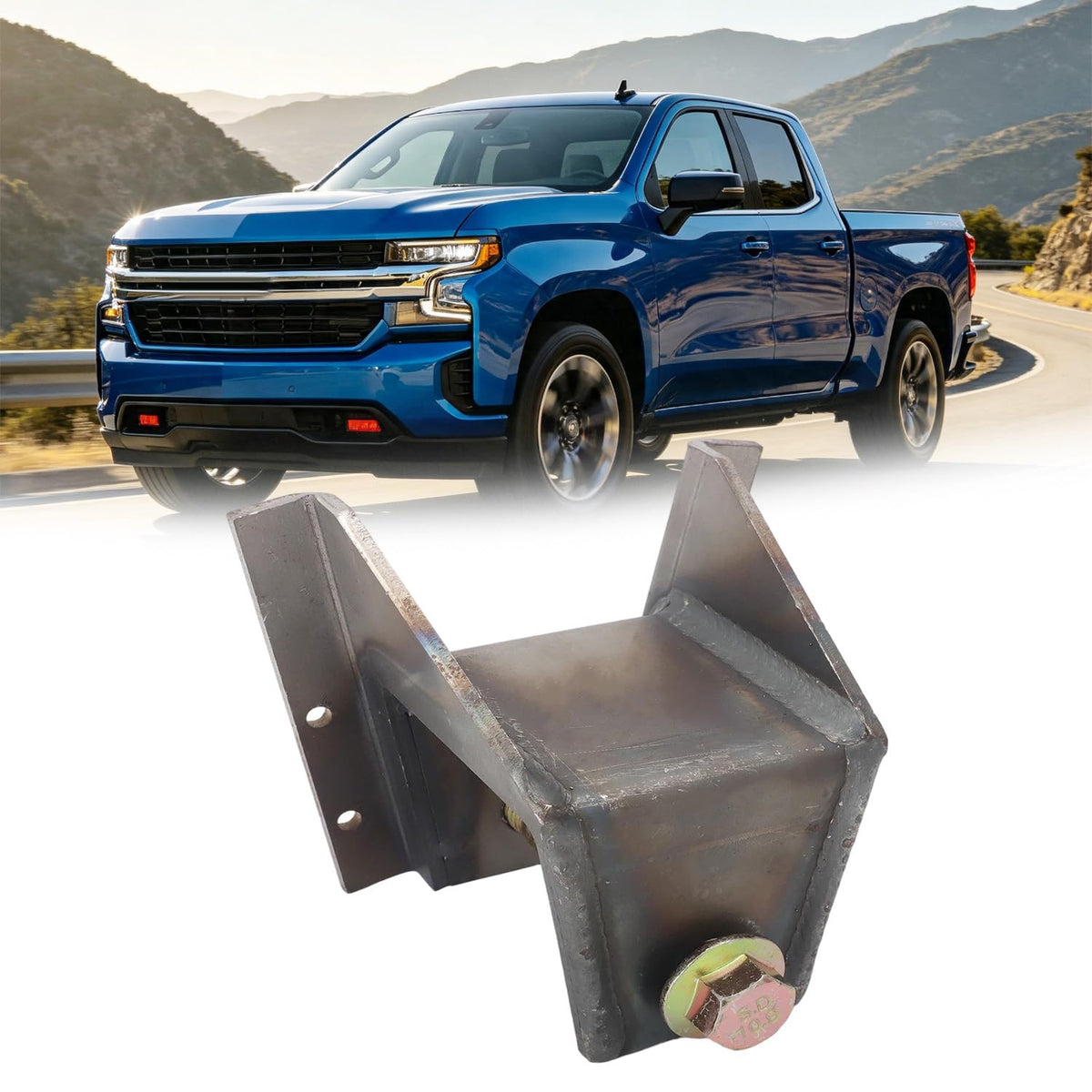Rear Forward Leaf Spring Mount for 2013-2018 Chevy Silverado Replace RB7337