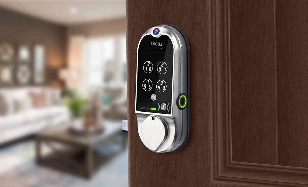 Vision Smart Lock, HD Video Doorbell Smart Locks for Front Door, Fingerprint Door Lock, Touchscreen Keypad, App