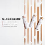 Cream Highlighter Stick, Rose - Vegan Glow, 0.25oz