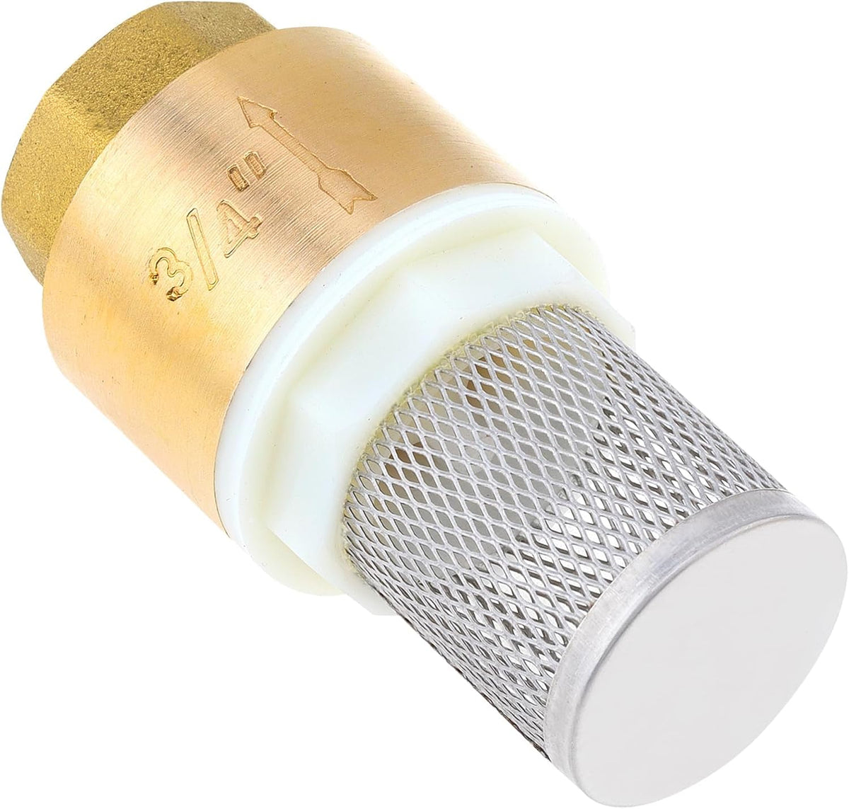 3/4" Brass Foot Valve with Filter DN20 Water Pump Bottom Check Valves