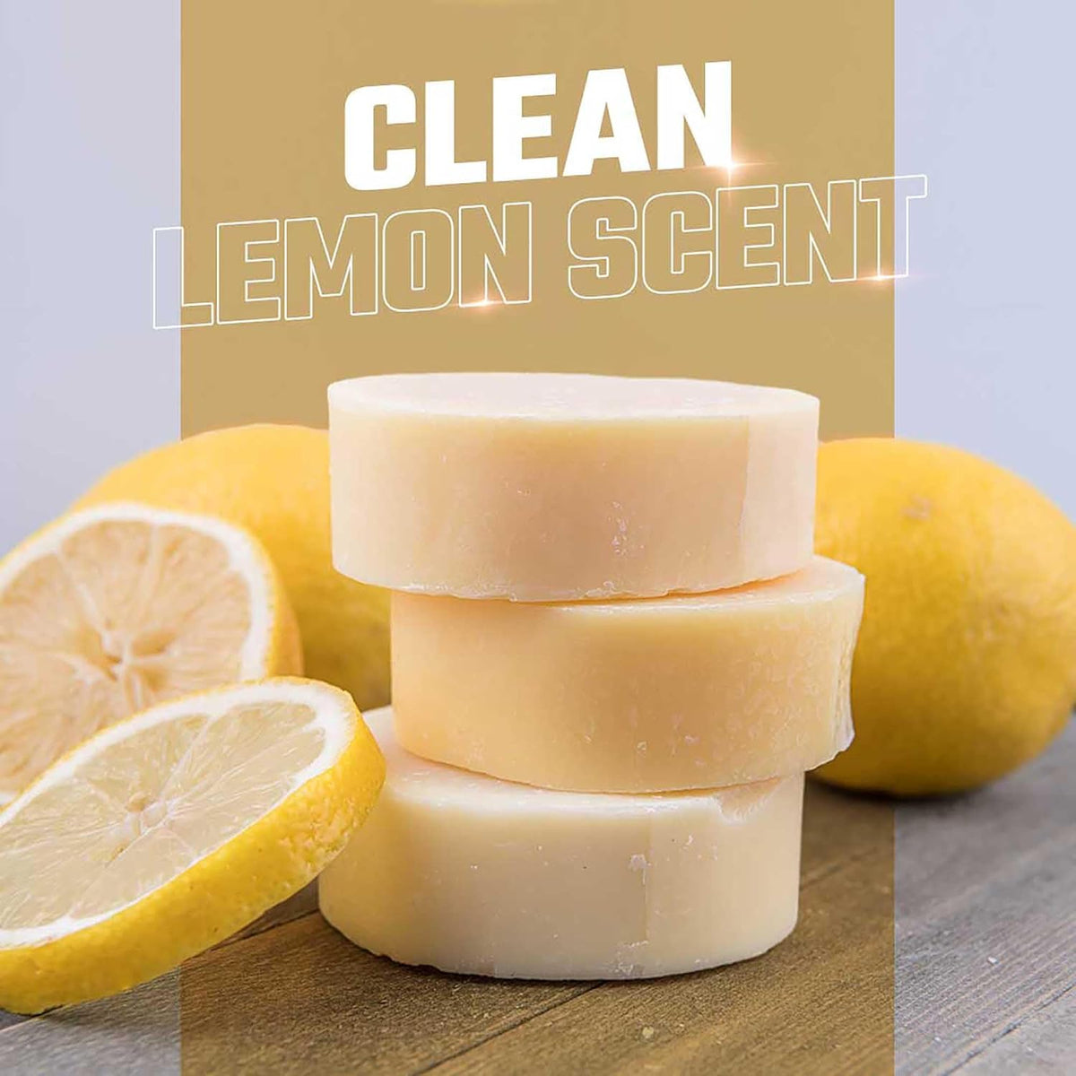 Lemon Dish Soap Bar - 3 Pack Solid Dish Soap for Dishes, Natural Zero Waste Dishwashing Bar 4oz, Plastic-Free