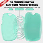 Zinc Infused Silicone Body Scrubber, Quick-Dry Bath Brush