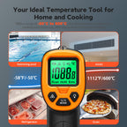 Digital Infrared Thermometer Temperature Gun, 12:1