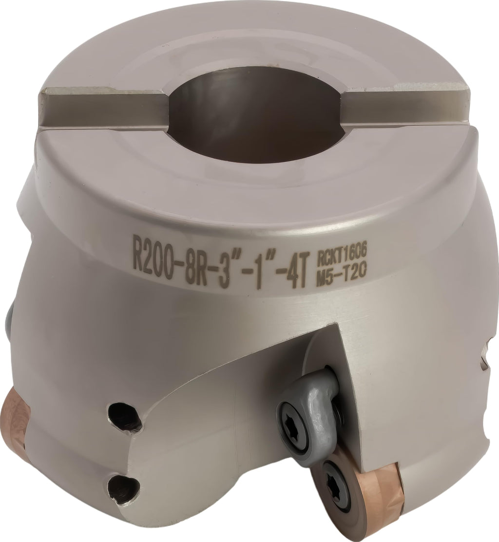 CME 3" Round Insert Face Mill, 1" Arbor, 4 Fl, RCKT1606, 4 pcs