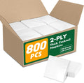 800 Count Disposable White Cocktail Beverage Napkins for Party Bar