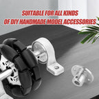 QCQIANG 8PCS 5mm Flange Coupling, Motor Shaft Coupler, Flanged Shaft Mount, for DIY Handmade Model