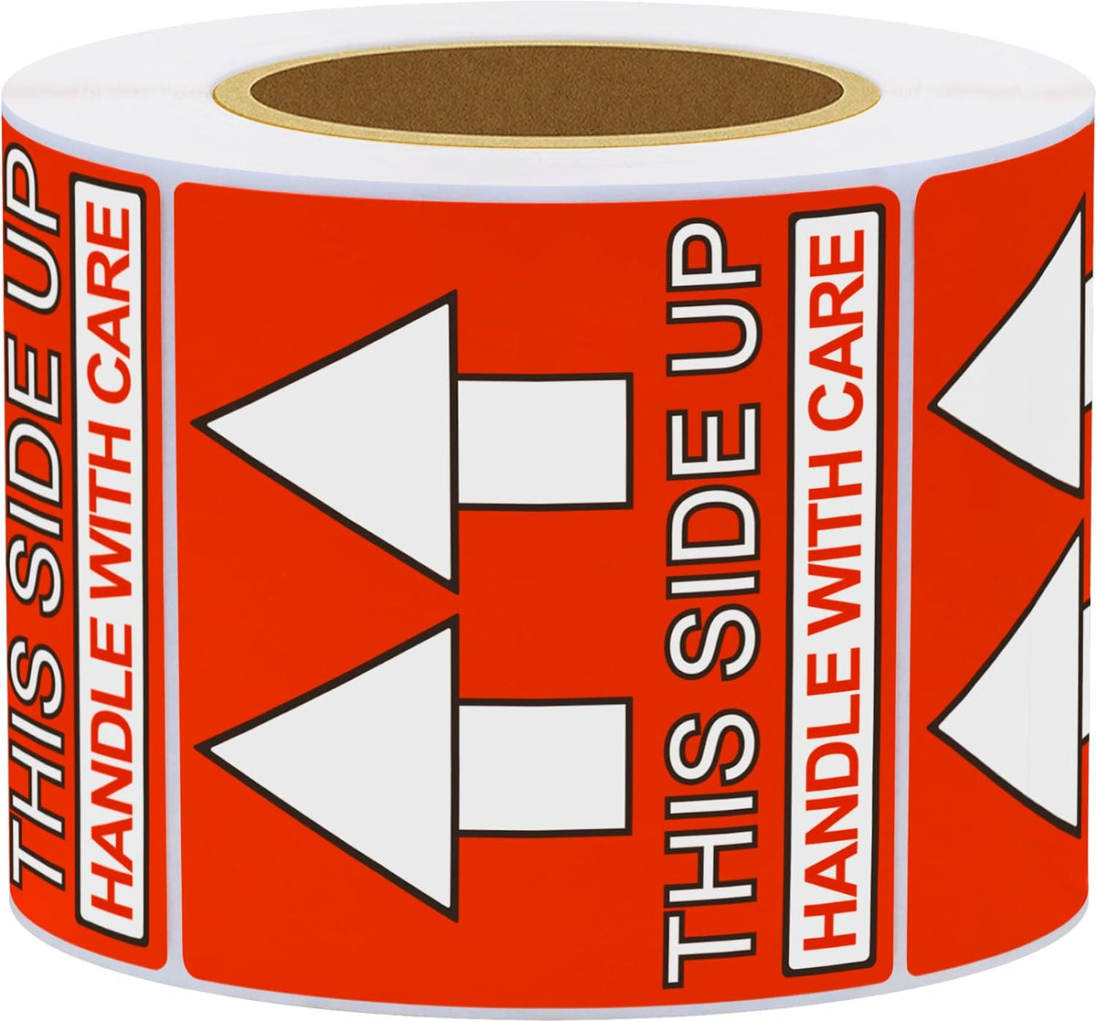 2x2 Inch This Side Up Warning Stickers for Shipping and Packing Total 300 Per Roll