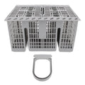 SIXRUN Dishwasher Silverware Basket, 8 Compartments, ABS Material, Compatible with Most Dishwashers, Easy to Install, 21 x 16 x 12cm