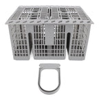SIXRUN Dishwasher Silverware Basket, 8 Compartments, ABS Material, Compatible with Most Dishwashers, Easy to Install, 21 x 16 x 12cm
