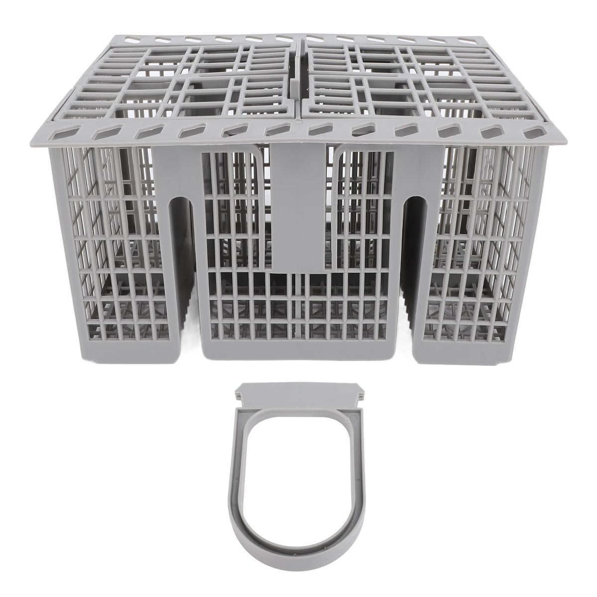 SIXRUN Dishwasher Silverware Basket, 8 Compartments, ABS Material, Compatible with Most Dishwashers, Easy to Install, 21 x 16 x 12cm