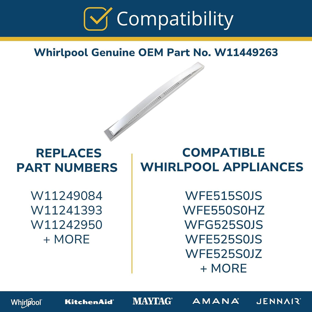 Whirlpool W11449263 Genuine OEM Range Oven Control Board Replacement Part - Replaces W11249084, W11241393, and W11242950