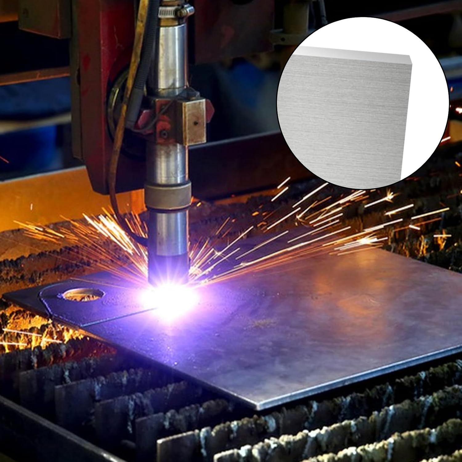 6061 Aluminum Sheet Plate Metal 11.8x11.8x1/2 Inch Flat Plate 300x300x12mm Thick Aluminum Sheet with Protective Film