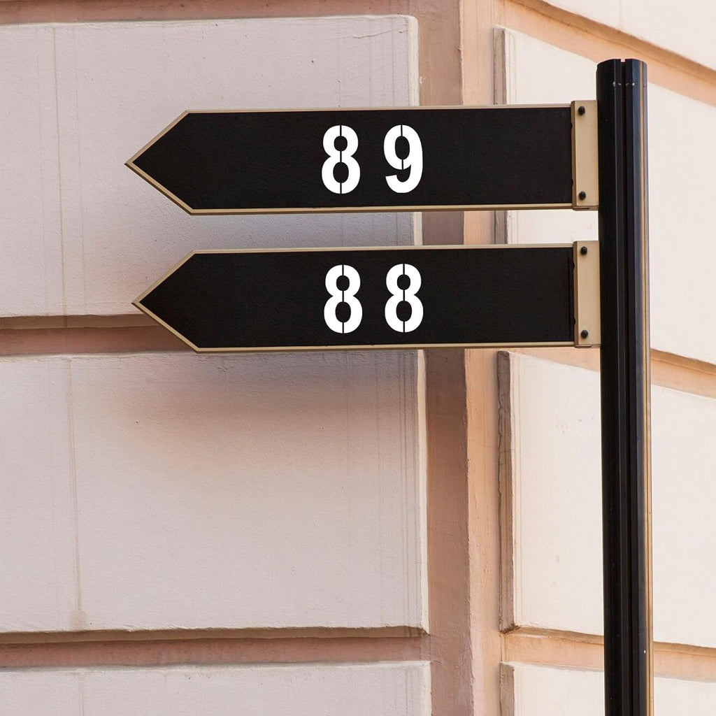 3 Inch Number Stencils – 11 Pcs Reusable Templates for Painting House Numbers, Curb Address, Cakes, Mailboxes, Wood