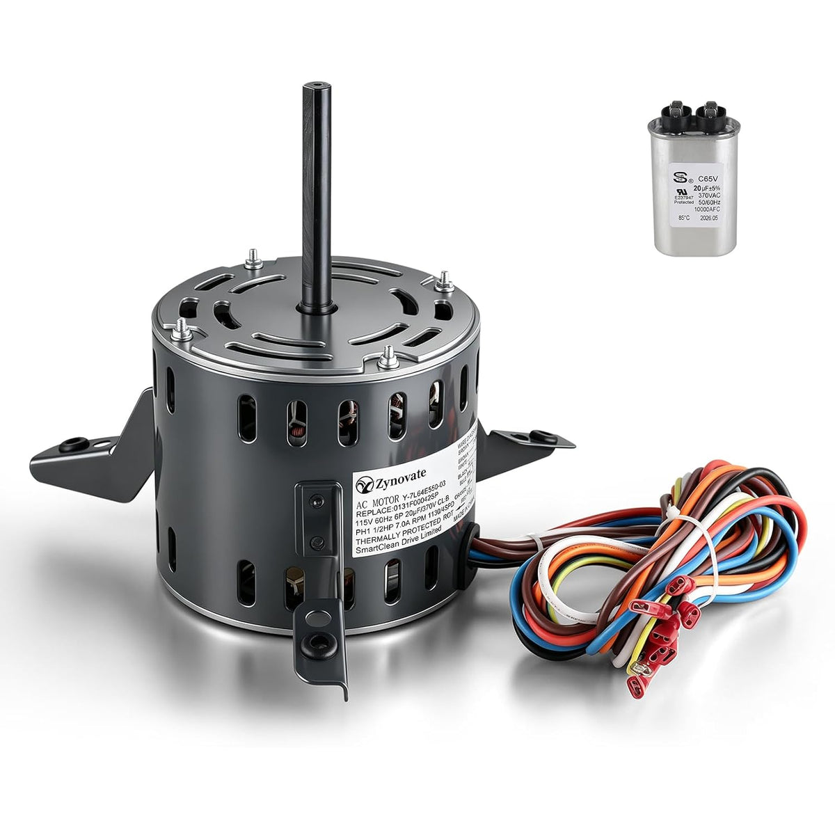 0131F00042SP Blower Fan Motor 1/2 HP 1130RPM 115V 7.0A 4-Speed Blower Motor