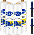 Stretch Film, RAZCC Stretch Wrap Industrial Strength, Shrink Wrap for Pallet Wrap, Heavy Duty Clear Plastic Wrap with