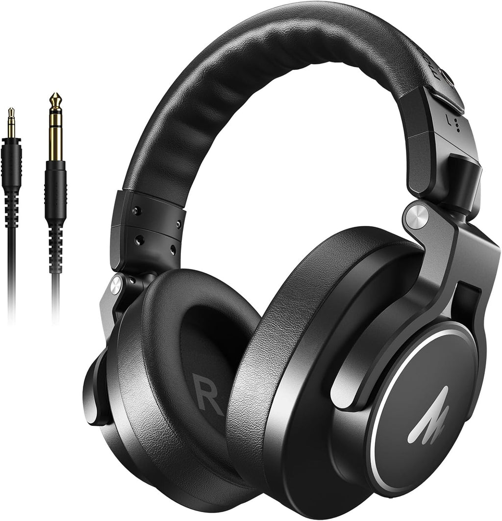 MH700 Wired Studio Headphone for Podcast Recording DJ Mixing Monitor | Professional Close Back Over Ear Stereo