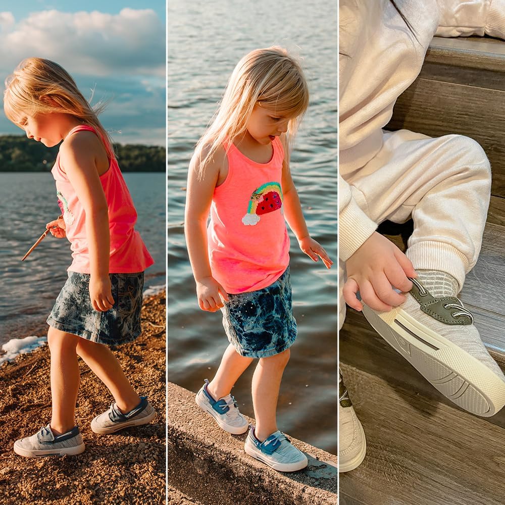 Toddler Boys & Kids Dress Boat Loafers School Shoes Girls Slip on Sneakers (Toddler/Little Kid)